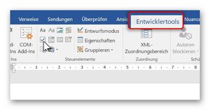 Kontrollkästchen in word einfügen