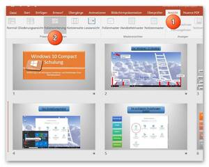 PowerPoint Ansicht wählen