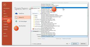 PowerPoint als PDF speichern