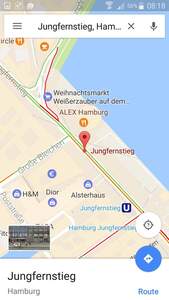 Zieladresse eingeben