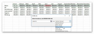 Excel Bedingte Zellformatierung festlegen