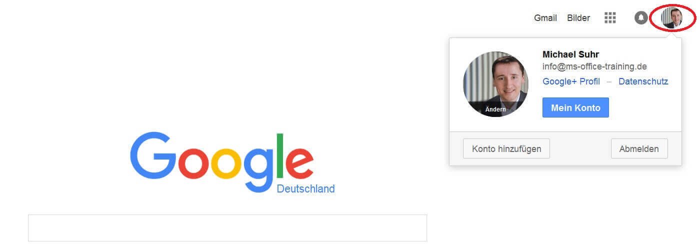 Google Login prüfen