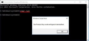 Windows 10 Deaktivierung