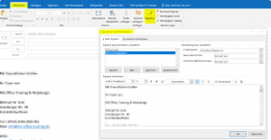 Signaturen in Outlook 2016