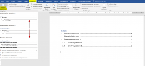 Inhaltsverzeichnis in Word einfügen