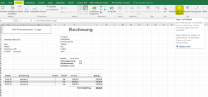 Kopf- und Fußzeile in Excel einfügen