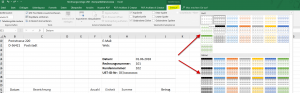 Layout Dynamische Excel Tabelle