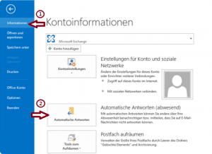 Outlook Automatische Antworten
