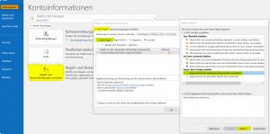 Outlook Regel Assistent Neue Regel festlegen