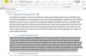 Überschriften einrücken Schritt4