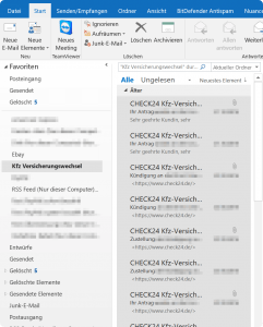 1. E Mails markieren