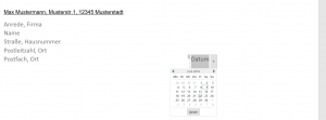 11. Datumsfeld in Word