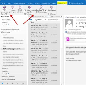 3. E Mails mit Nuance Power PDF archivieren
