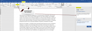 Word 2019 Übersetzer
