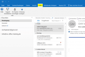 Outlook 2019 Ansicht 3