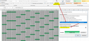 5. Excel Kalender Wochenenden formatieren
