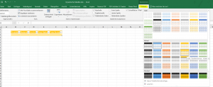 3. Dynamische Tabelle in Excel Layout