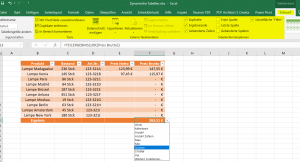 6. Funktionen in dynamischen Tabellen in Excel