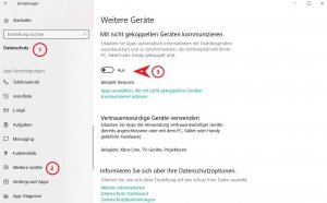 Windows 10 Kommunikation mit nicht gekoppelten Geraeten unterbinden