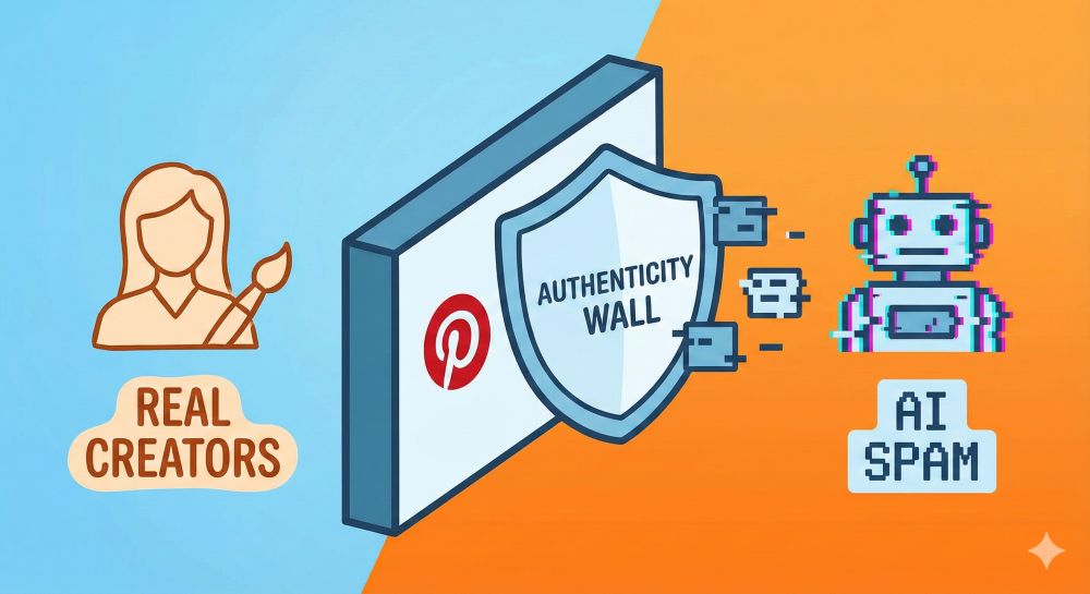 Pinterest und der Kampf gegen KI-Spam