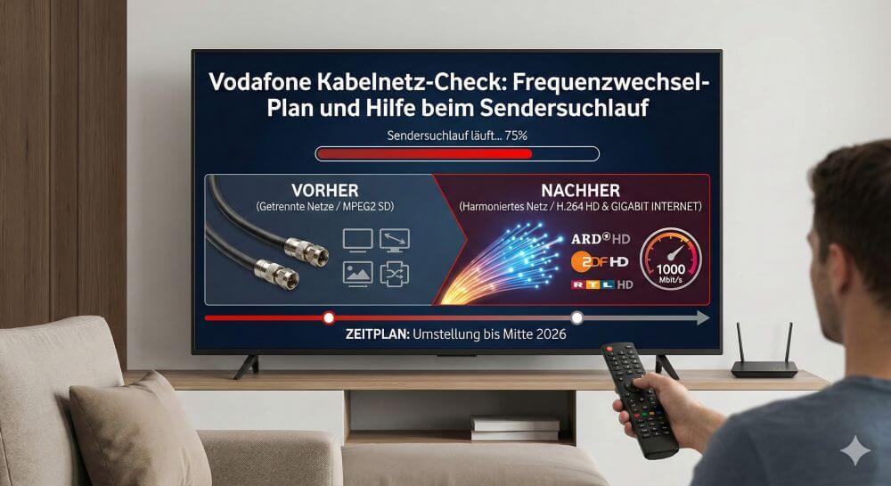 Vodafone Frequenzwechsel