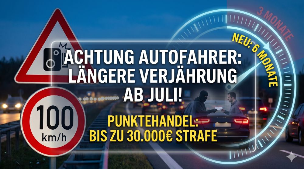 Achtung Autofahrer Ab Juli neue Verjährung