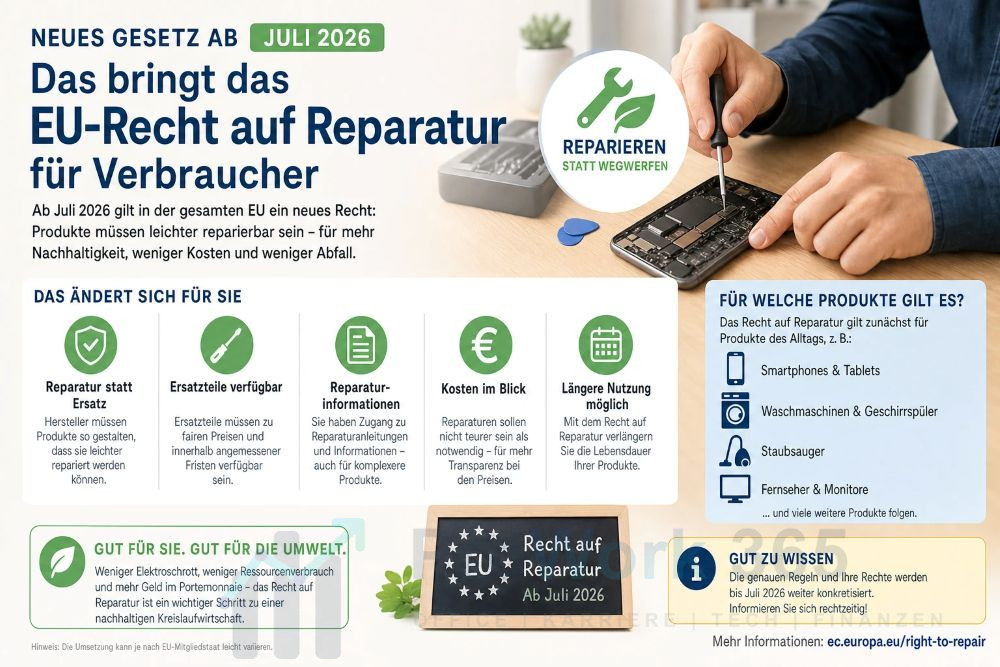 EU-Recht auf Reparatur für Verbraucher