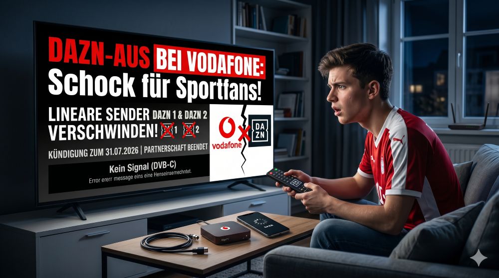 Kein DAZN mehr bei Vodafone