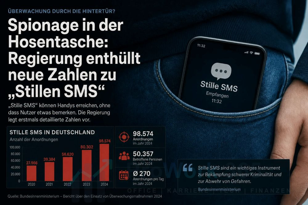 Regierung enthüllt neue Zahlen zu stillen SMS