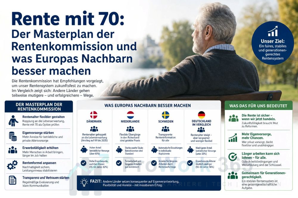 Rente mit 70 Der Masterplan der Rentenkommission
