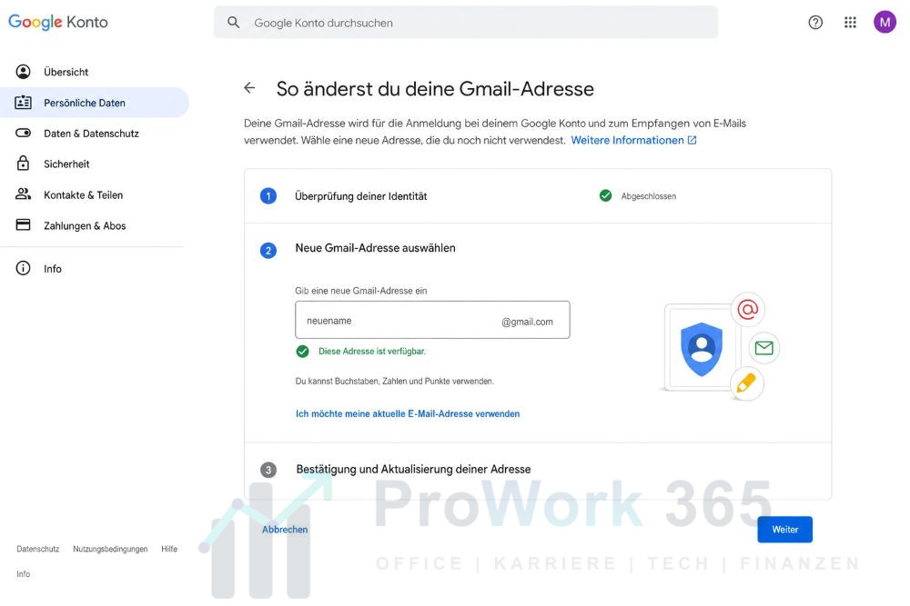 So änderst du endlich deine Gmail-Adresse
