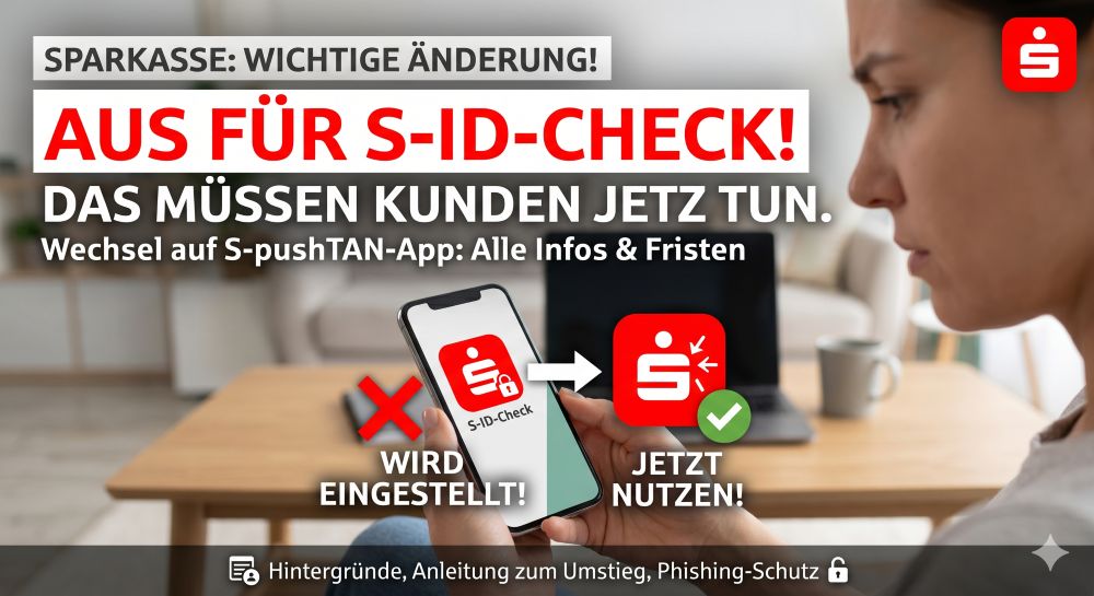 Sparkassen-Kunden aufgepasst Aus für S-ID-Check