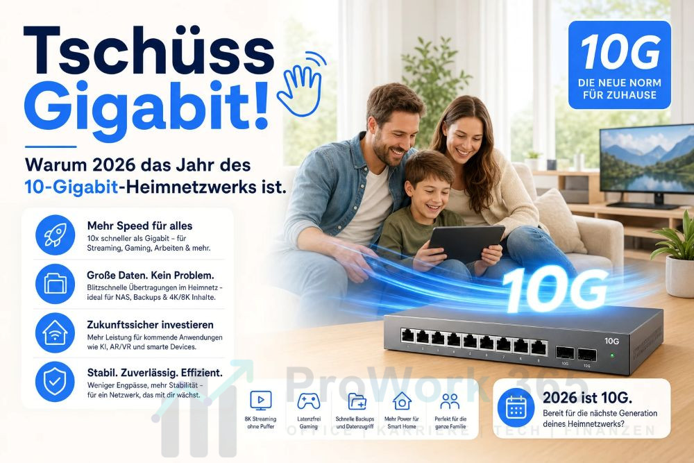 Warum 2026 das Jahr des 10-Gigabit-Heimnetzwerks ist