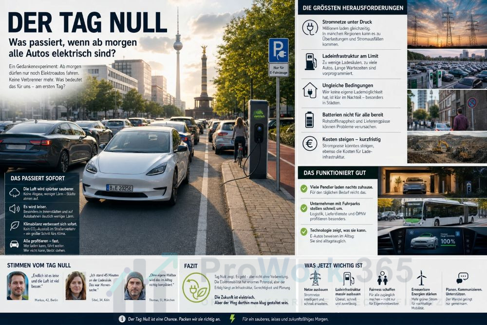 Was wäre wenn… Ab morgen alle Autos elektrisch sind Was wäre wenn... Ab morgen alle Autos elektrisch sind