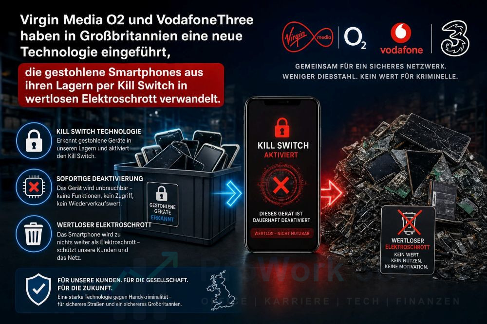 Wie Großbritanniens Provider gestohlene Smartphones wertlos machen