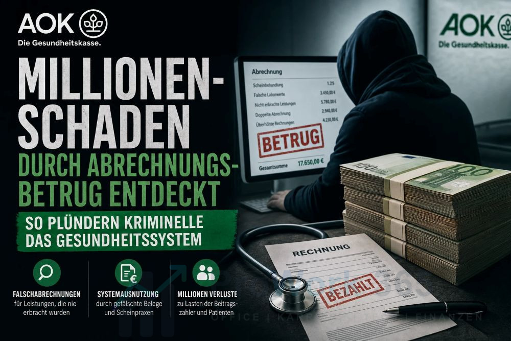 AOK Millionen-Schaden durch Abrechnungsbetrug entdeckt