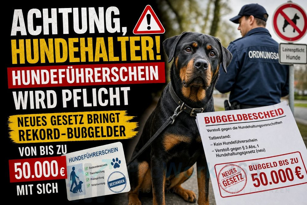 Achtung, Hundehalter - Hundeführerschein wird zur Pflicht