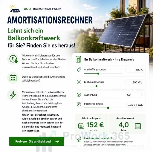 Balkonkraftwerk-PV-Amortisationsrechner