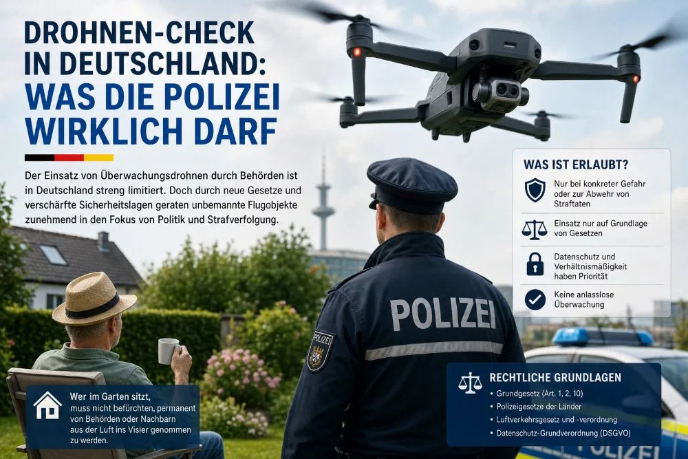 Drohnen-Check in Deutschland Was die Polizei wirklich darf Drohnen-Check in Deutschland Was die Polizei wirklich darf
