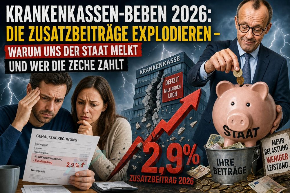 Krankenkassen-Beben 2026 Die Zusatzbeiträge explodieren