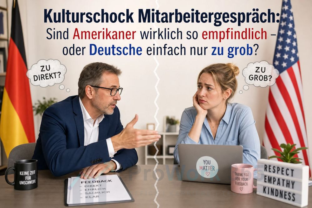 Kulturschock Mitarbeitergespräch Sind Amerikaner wirklich so empfindlich