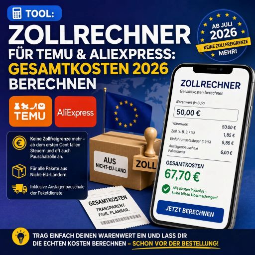Temu-Zollkostenrechner