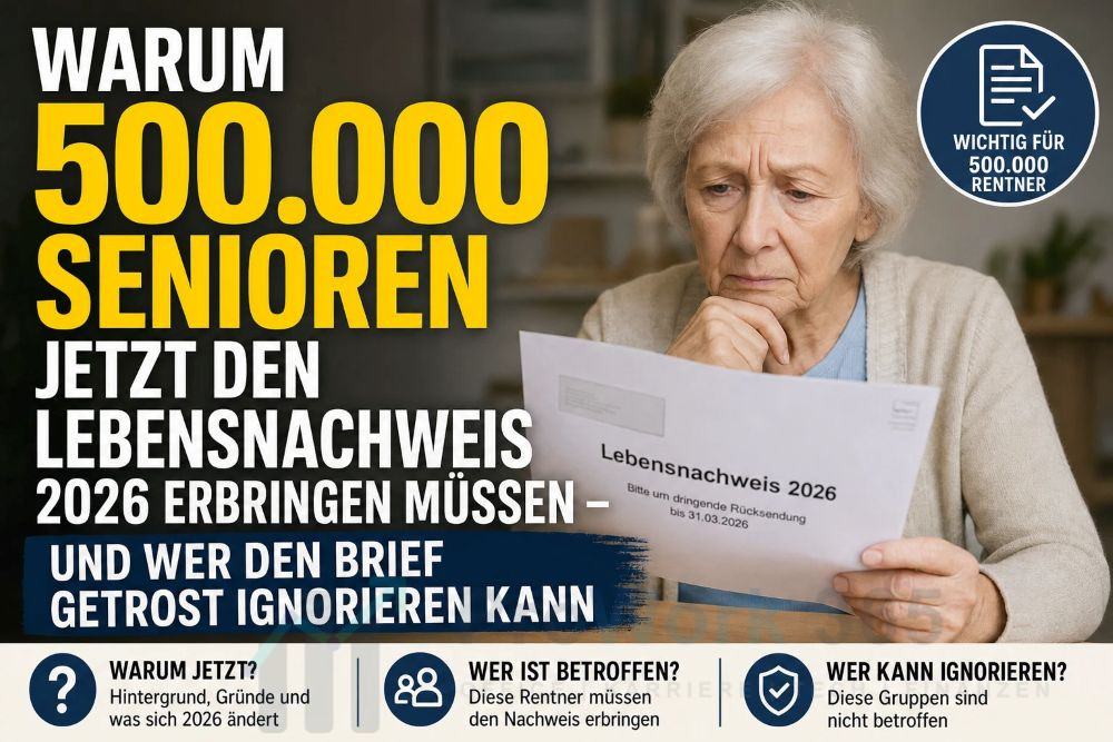 Warum 500.000 Senioren jetzt den Lebensnachweis 2026 erbringen müssen