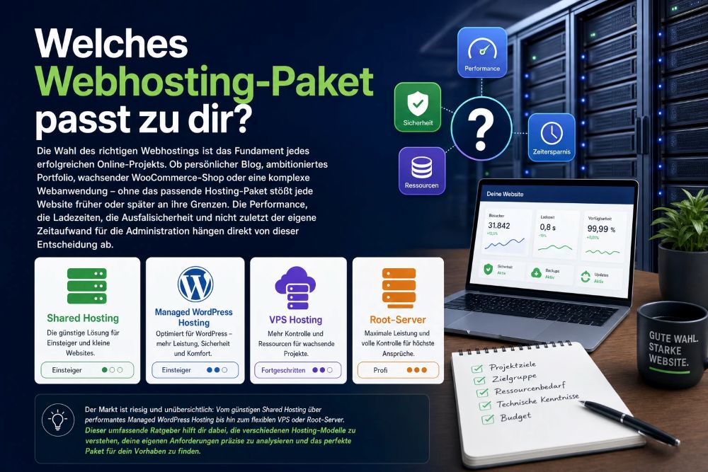 Welches Webhosting-Paket passt zu dir Welches Webhosting-Paket passt zu dir