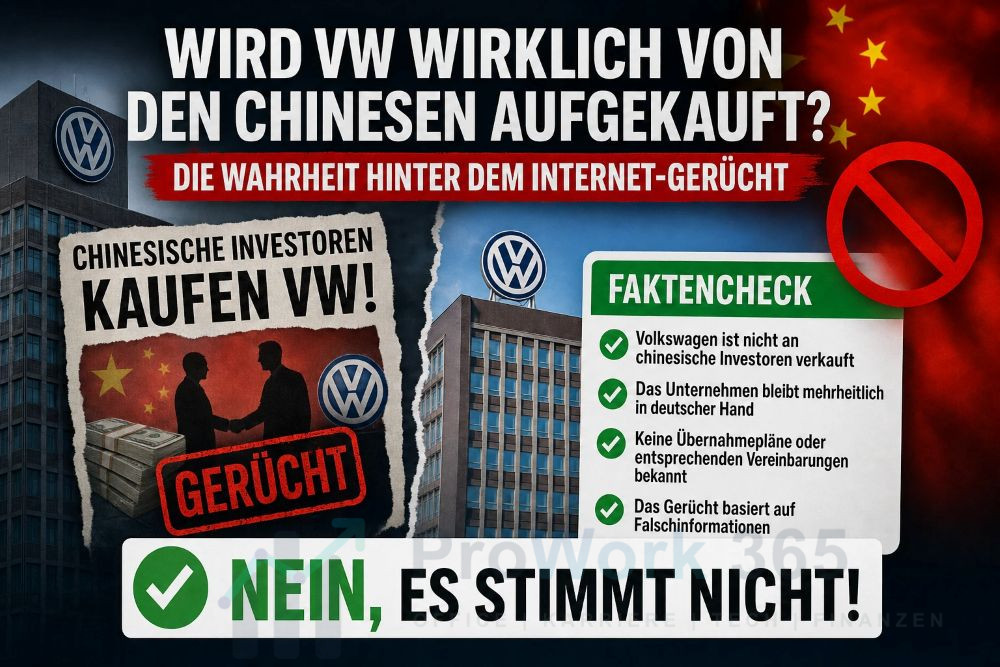 Wird VW wirklich von den Chinesen aufgekauft Die Wahrheit hinter dem Internet-Gerücht