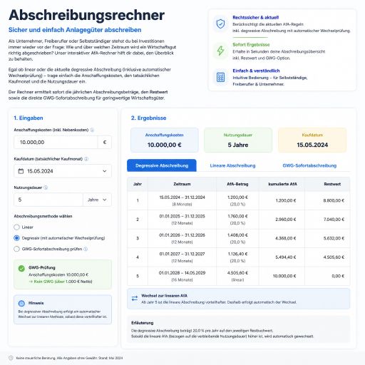 Abschreibungsrechner