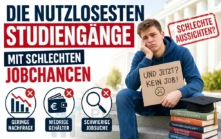 Die nutzlosesten Studiengänge mit schlechten Jobchancen