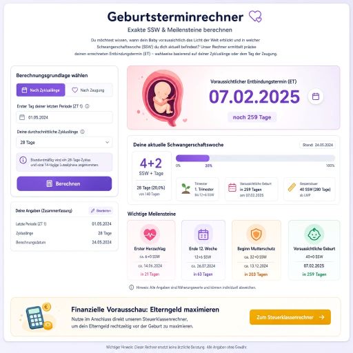 Schwangerschaftsrechner-Geburtsterminrechner