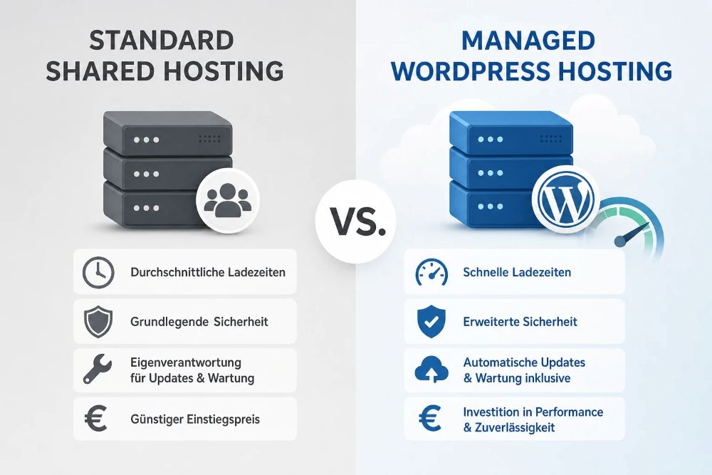 Managed WordPress Hosting vs. Standard Shared Hosting Managed WordPress Hosting vs. Standard Shared Hosting