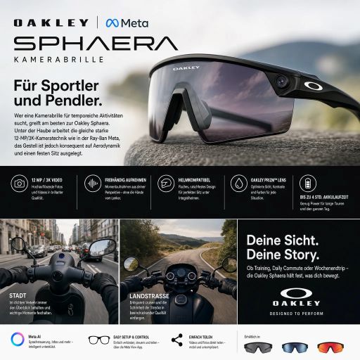 Meta Oakley Sphaera Für Sportler und Pendler
